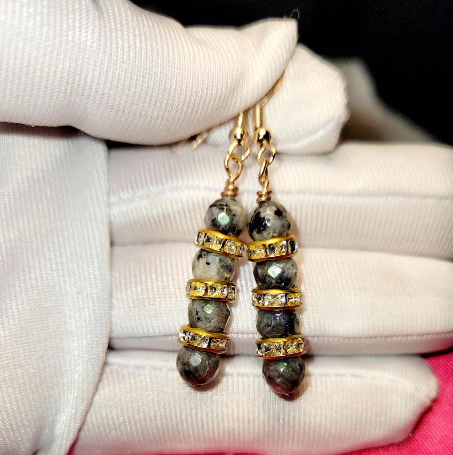 Mystical Labradorite Crystal Jewelry Earrings