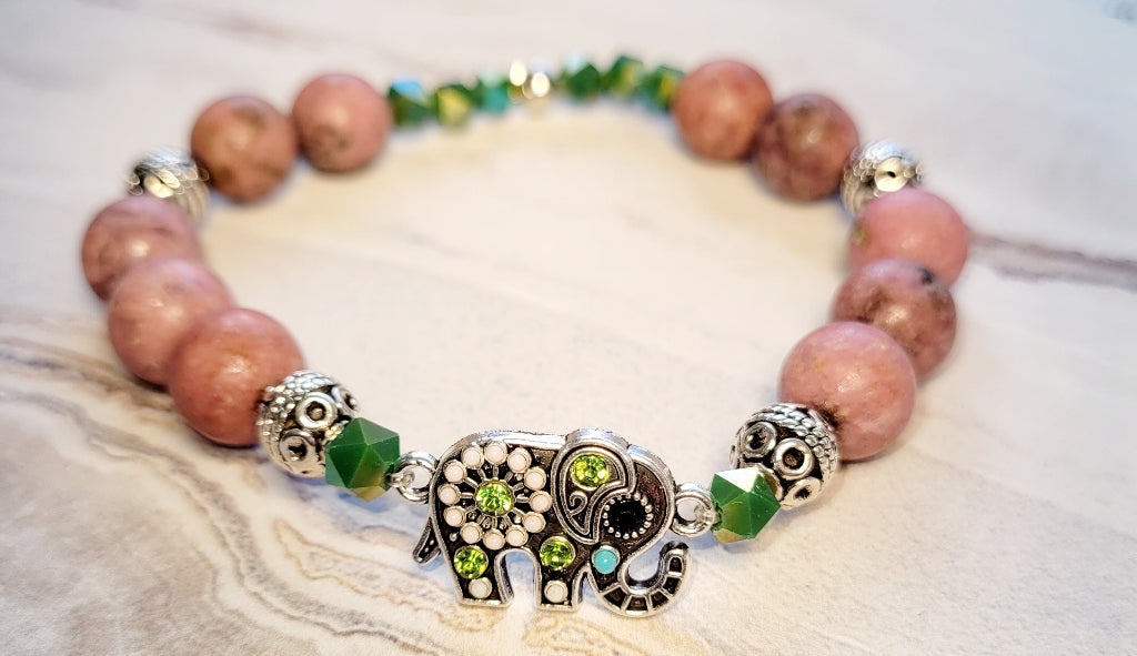 Elephant Gemstone Bracelet